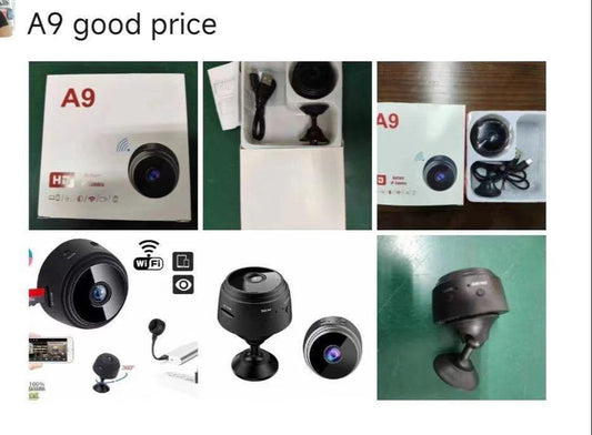 A9 Mini Wireless Hidden Camera – HD Video, Night Vision & Motion Detection for Home & Office Security