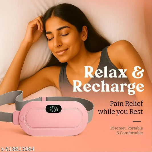Rechargeable Period Cramps Relief Belt | Portable Cordless Heating Pad for Period Cramps